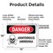 Signmission Anhydrous Ammonia Danger Sign, Plastic, 14in W x 10in L, 2PK OS-2PACK-DS-P-1014-L-1993 - alternate 4